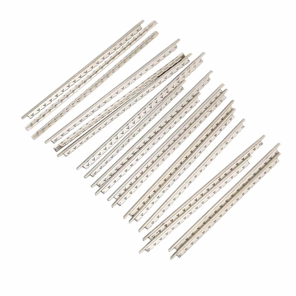 2 Set White Copper Guitar Fret Wires for 19 Frets Classical Guitar Replacement Parts Cupronickel 2.0mm