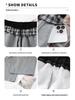 Plaid Patchwork Ruffle Women's Wide-Leg Sweatpants - Spring 2026 Hot Girl Style
