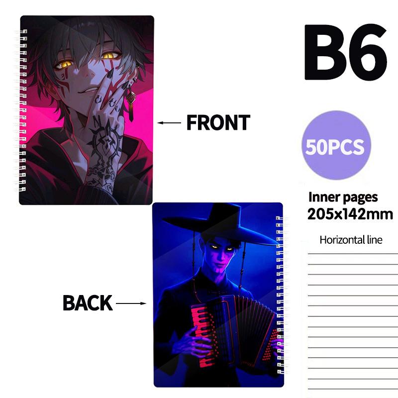 Kpop Demon Huntrix Notizbuch, 56-80 Seiten, Schulbedarf, Anime- und Kpop-Papiernotizbuch für Schüler, Kpop-Fans, Geschenkidee