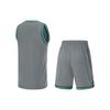 Li-Ning CBA Professional Basketball Series Letter Logo Print Moisture-Wicking Quick-Drying Basketball Set Men Sportswear Shadow-Gray AATU019-8