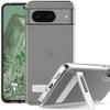 TPU Case - Google - Pixel 8 - Shockproof Protection - Stand On the Back - Transparent