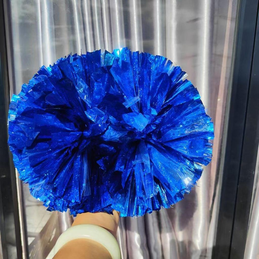Rainbow Laser Cheerleading Pom Poms