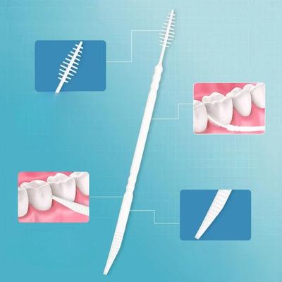 60 ks/krabice přenosné jednorázové plastové párátka ve tvaru rybí kosti, čištění zubů, mezizubní kartáček, ústní dásně, péče o čištění zubů