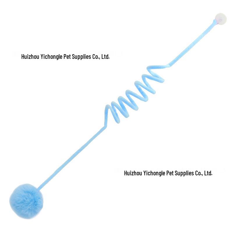 Interaktives Saugknopf Hasen Haarball Katze Spielzeug
