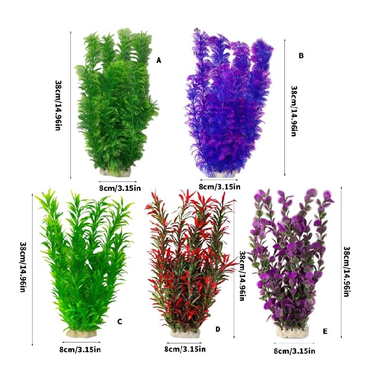 2lots Artificial Silk And Plastic Water Plant Colorful Simulated Underwater for Home Or Office Aquariums
