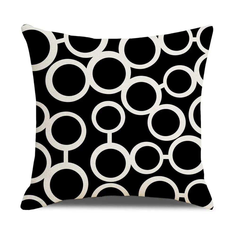 Nordic Geometric Throw Pillow Cover With Short Plush Print Living Room Sofa Decoration Cushion Cover Pillow Covers Decorative