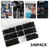 340/500Pcs Self Tapping Screws Set M3/M4/M3.5/M4.8 Pozi Flange Pan Head Kit Phillips Truss Head Metal Screw Self Lock Nut