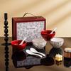 Jutaoren Rose Holiday Ceramic Dinnerware Gift Set