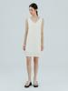 Etmont Silky Layered Sleeveless Dress Ivory