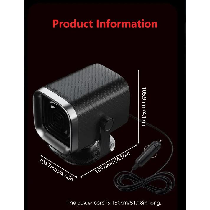 12V/24V Car-Mounted Heater High-Power Portable Suitable For Car And Home Use Quickly Heats And Defogs The Car Windshield