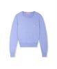 Nodeuyuumeon Basic Crew Neck Round Knit [Sky Blue]