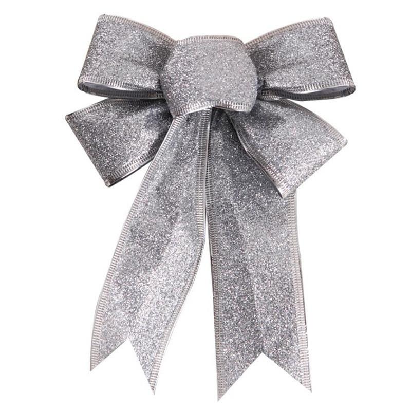 Bows Christmas Large Tree Bowknot Ornaments Party Gift Accessory For Wreath Xmas