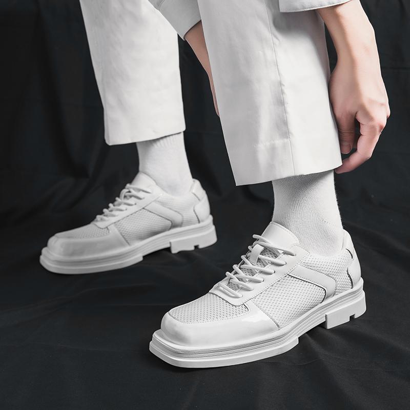 Quality breathable men's leather shoes Fashionable and casual versatile dressing style Outdoor party wedding casual men's shoes