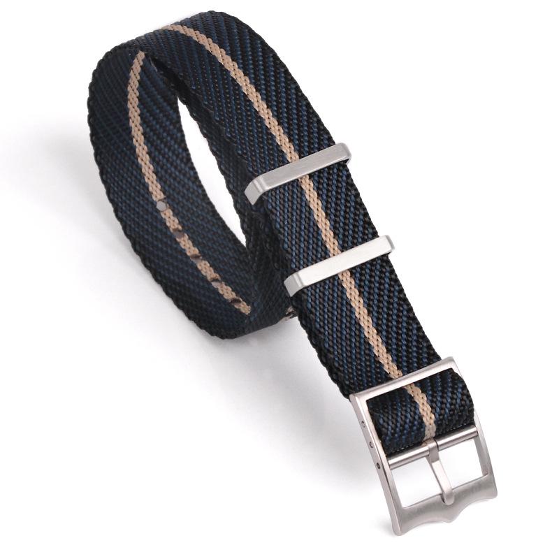 

Запасний нейлоновий ремінець для годинника Tudor Biwan Little Red Flower - Жакардове плетіння, стиль НАТО, 20 мм/22 мм 22mm