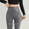 2024 High-End Women's Fleece-Lined Leather Leggings - High Waist, Skinny Fit