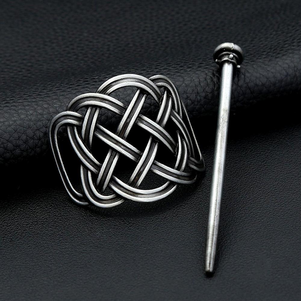 Vintage Nordic Metal Hollow Butterfly Hair Stick For Women Men Fashion Silver Color Viking Amulet Handmade Alloy Hair Accessory