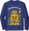 Happy New Year 2026 Cruising Into The New Year Long Sleeve T-Shirt