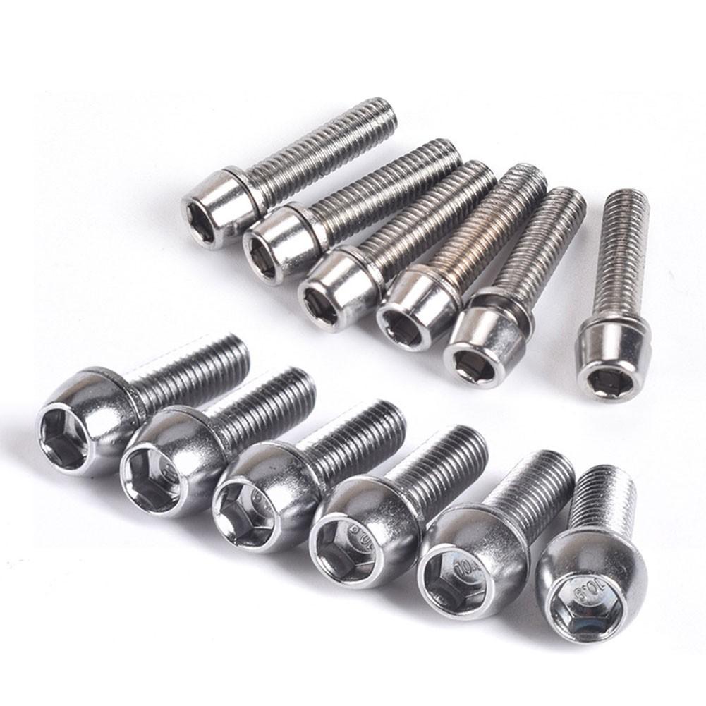 Parts Stem Bolts Repair Screws Spare 20mm 6pcs Cycle