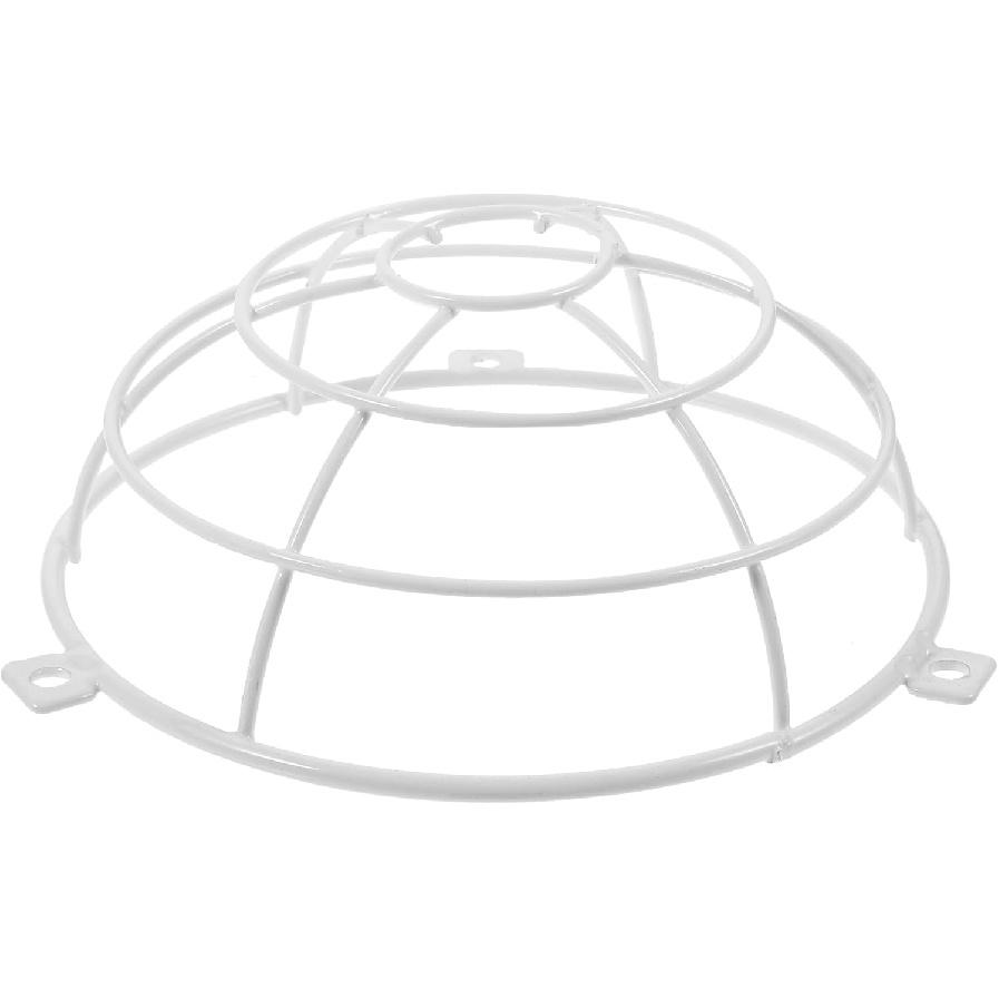 Fire Sprinkler Head Guard Cover, 7" X 2.6" Round Fire Fire Sprinkler Protecting Cover, Pre Hole Wall Mount Semi Recessed Sprinkler Head Cage for