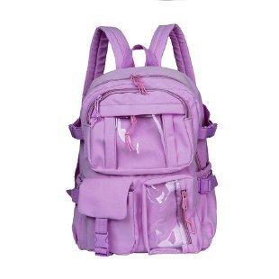 Schoolbag1011 New Versatile Canvas Backpack Men's Large Capacity Junior High School Student School Bag Women's Leisure Travel Backpack