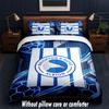 Brighton & Hove Albion Football Design Bed Bedding Set 1 Duvet Cover + 2 Pillowcases Soft Breathable Household Bed Linens