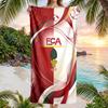 FC Augsburg FC print Quick Dry Beach Towel Microfiber Absorbent Portable Travel Swimming Towel