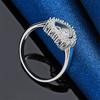 1 Piece of 925 Sterling Silver 7-10 Exquisite Heart-shaped Zircon Ring, Women's Jewelry, Wedding Accessories