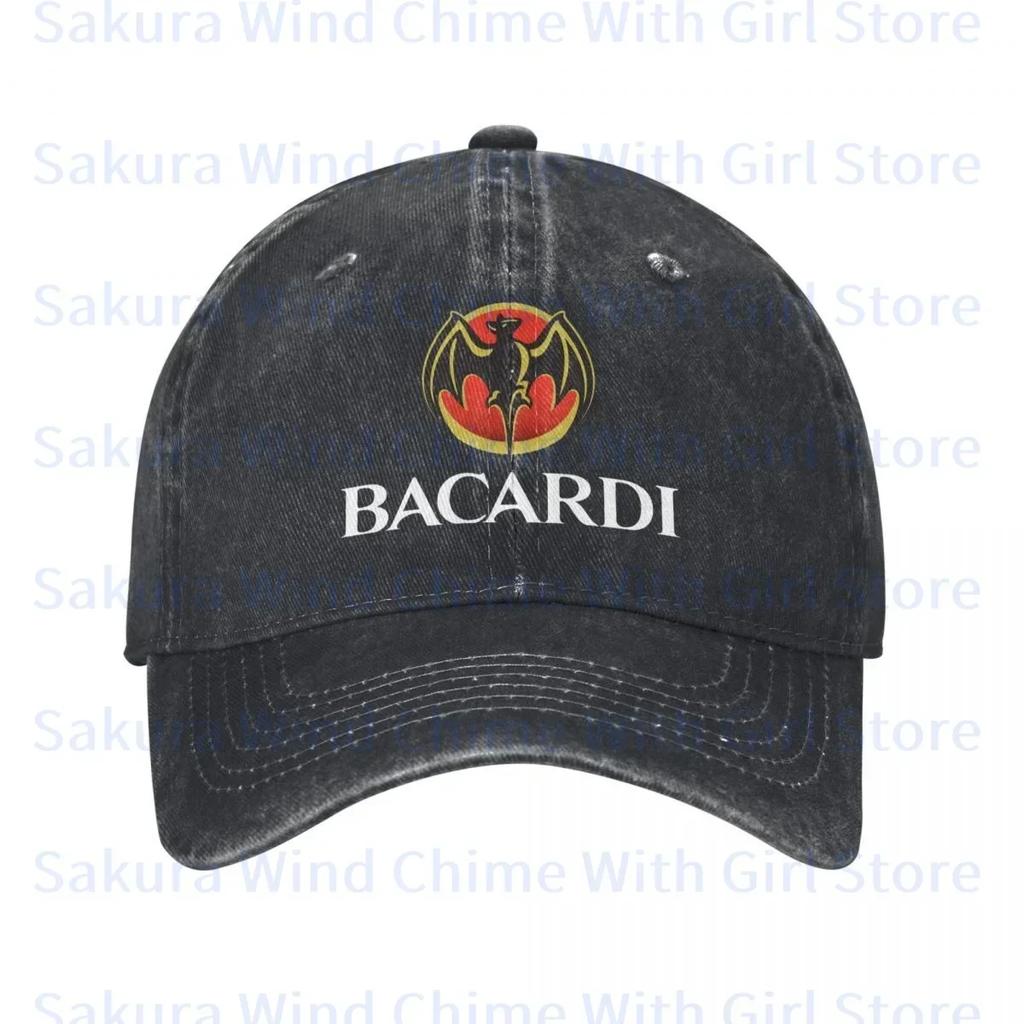 Fashion Bacardi Baseball Cap for Men Cotton Hats Adjustable Hat Casual Truck Driver Hat