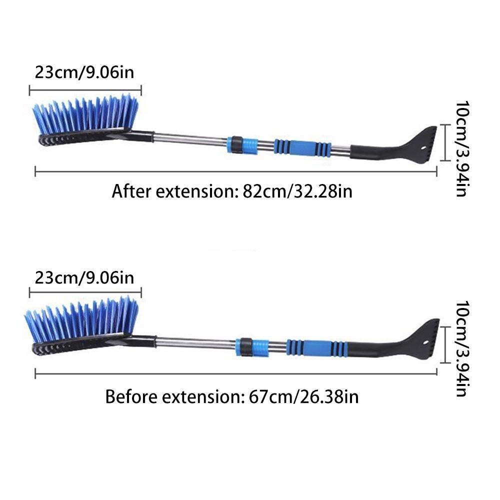 Multifunctional Snow Removal Brush Snow Sweeping Artifact Long Handle Car Snow Scraper Not Damage The Car