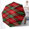 Christmas Tree Themed Folding Umbrella Fashion Auto-Open 8 Iron Ribs Plastic Handle Foldable Sunshade Perfect Christmas Gifts