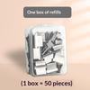 Portable Handheld Paper Clam Clip Dispenser Paper Clam Clip Dispenser With Paper Clam Clip Refills Mini Push Stapler Paper Clip
