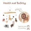 Infant Bed Mobile Natural Wood Wool Craftsmanship Quiet Movement Baby Room Decorations Early Kids Education Sensory Toy