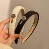 French retro sponge headband camellia decoration simple and elegant temperament hair band  hair accessories