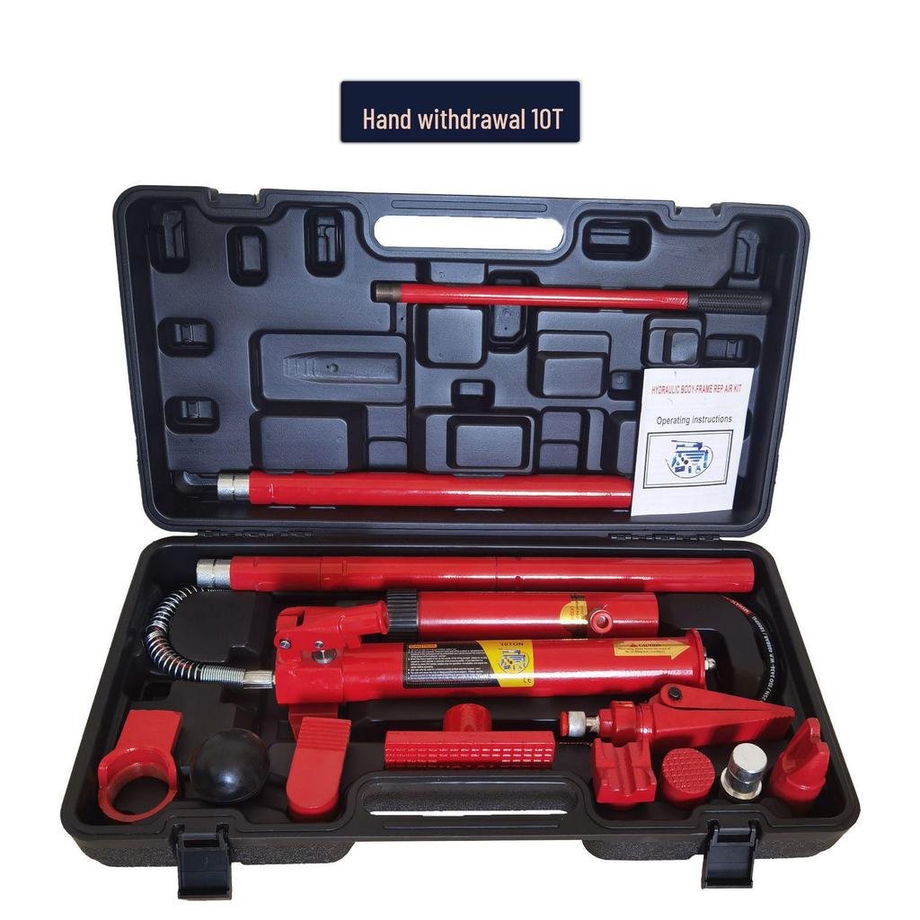 10T Hydraulic Split Jack Set for Car Body Repair, 4T Manual Separation Jack Included