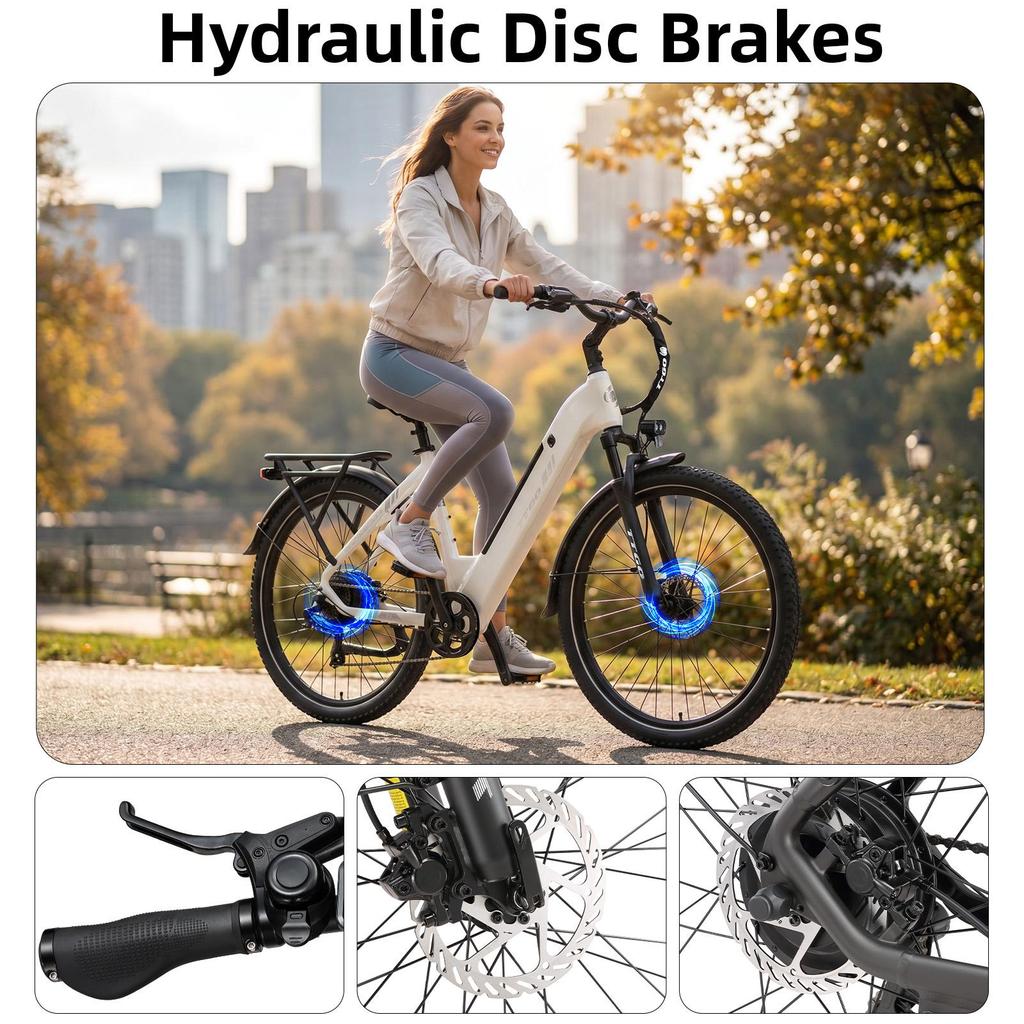TTGO C5 - 250W Motor - 48V 13.5Ah Lithium Battery – Range Up To 90 Km – Hydraulic Disc Brakes – 27.5×2.4 Inch Tires – Shimano 7 Speeds
