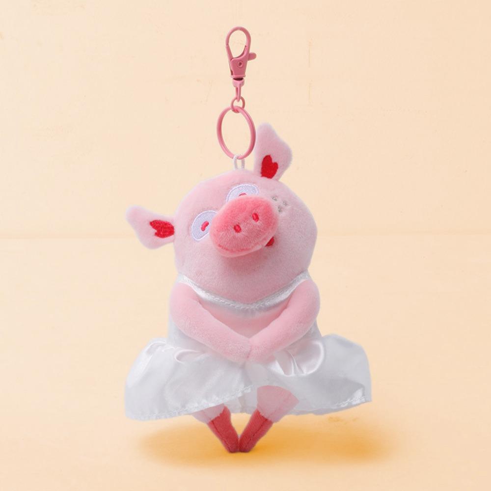 

10CM Size Pig Plush Keyring Soft Plush Cartoon Pig Doll Pendant Birthday Party style C