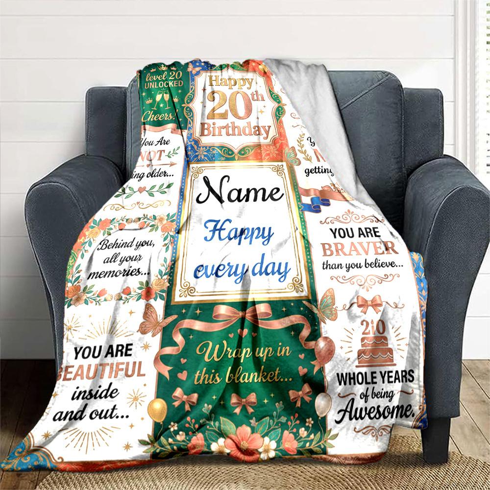 2026 Future Belongs You Graduation Celebration Blanket Personalized Name Soft Comfortable Stylish Blanket Car Blanket Perfect For Travel Camping