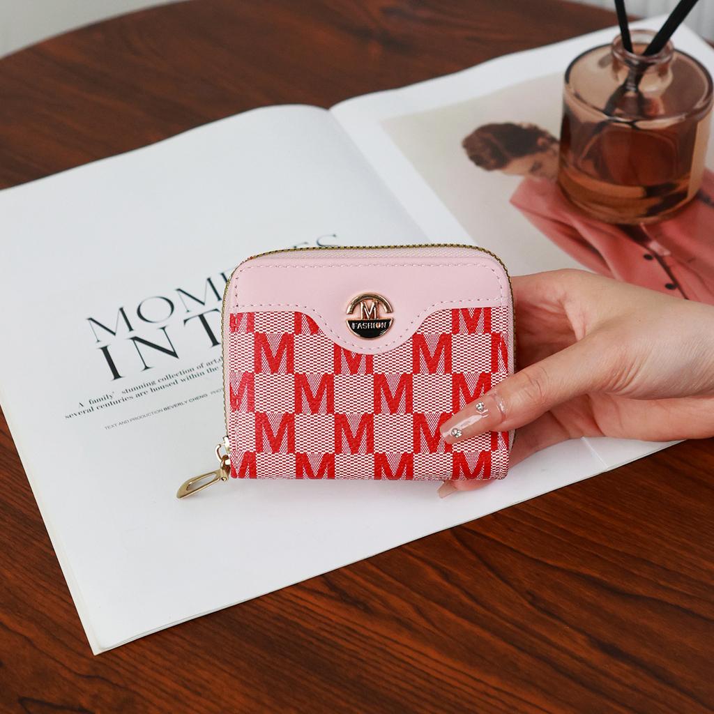 Simple Stylish Coin Purse New Popular European American Wallets New Zipper Card Holder Lightweight High-quality Pu Women's Bags