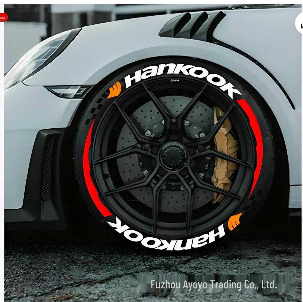 3D Personalisierte Auto-Reifen-Buchstaben-Aufkleber - Reflektierend, Integrierter Stil, Anpassbar