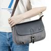 Men's Casual Single-shoulder Bag, Horizontal Contrasting Color Genuine Leather Men's Crossbody Bag