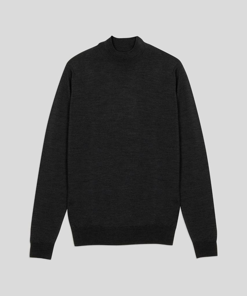 Jonseumedeulli Harcourt Merino Wool Mock Neck Knit Classic 10 Colors (A Type)