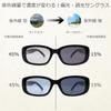Polarized Photochromic Sunglasses for Men and Square Blue Blue [Eight Tokyo] Women, Shape, Black/Light PHP-3101-BK-BL