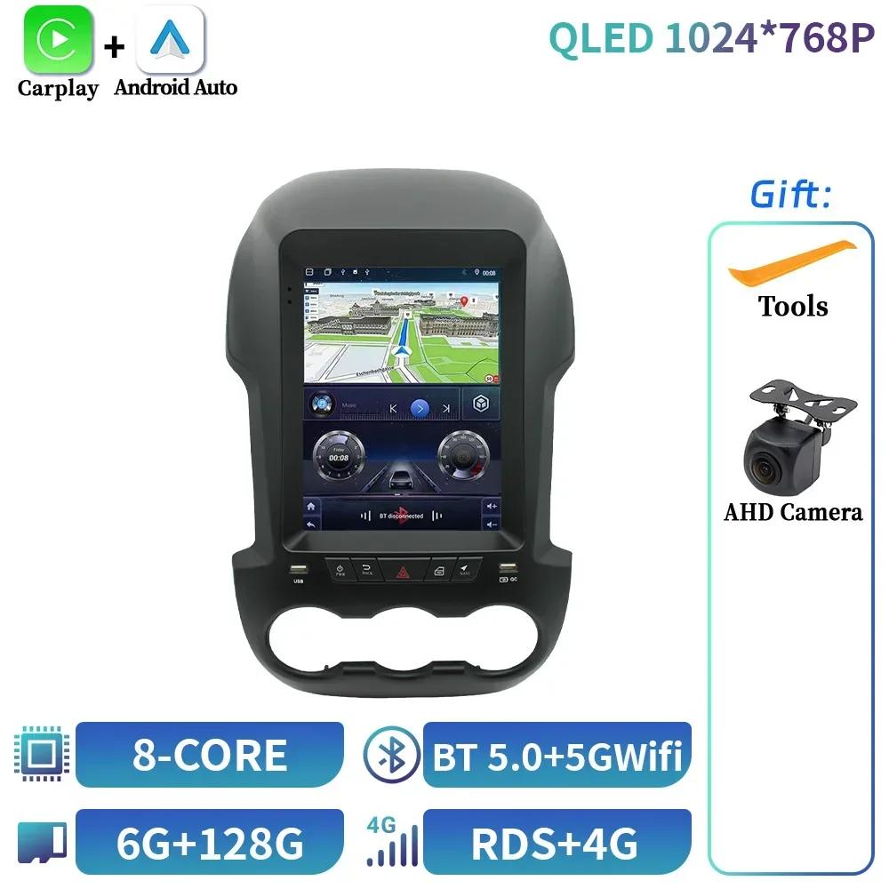 9.7inch Android 14 For Ford Ranger 2012-2015 Car Radio Wireless Bluetooth Carplay Player Navigation 4G GPS Touch Screen Stereo