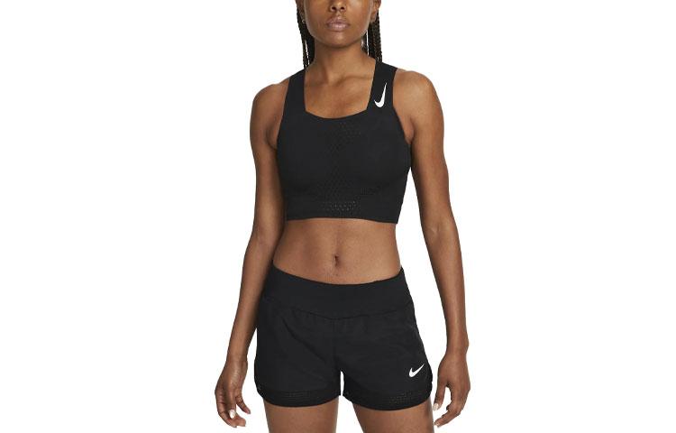 Nike Tank Tops Women s Black U Neck Moderate Straight Fit DM8728-010 XL