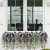 Spring Flowers Artificial 2 Pieces Realistic Artificial Plants Realistic Outside Flowers For Home Patio Deck Door Wall Gazebo
