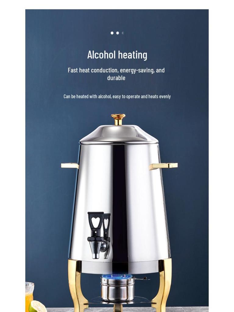 Dispenser electric de băuturi din oțel inoxidabil cu robinet - Capacitate 13L pentru cafea, suc sau lapte