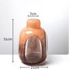 Transparent Dual Color Glass Vase Hydroponics Flower Pot Desk Decoration Flower Arrangement Floral Vases Room Aesthetic Decor
