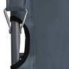 Foldable Beach Chairs 2 pcs Grey Fabric