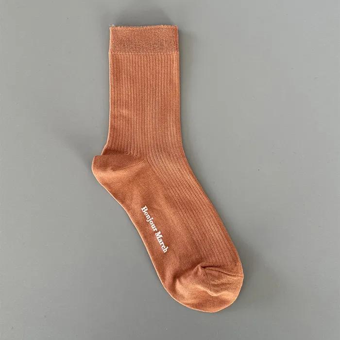 Silket socks_coral