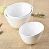 Pure White Ceramic Multi-Use Bowl: Creative Bowl for Salad, Soup, Pasta, Ramen, and Fruit with a Slanted Rim Design.